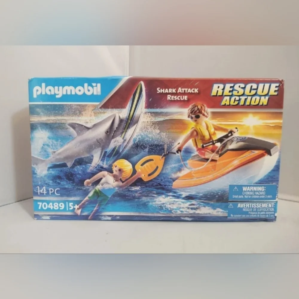 Playmobil Shark Attack Rescue 70489 NWT